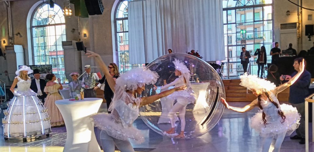 danseuse dans une bulle