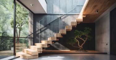 escalier en bois