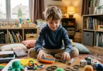 enfant joue findget