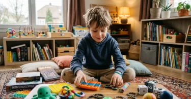 enfant joue findget