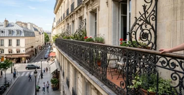 garde corps fer forgé balcon filant